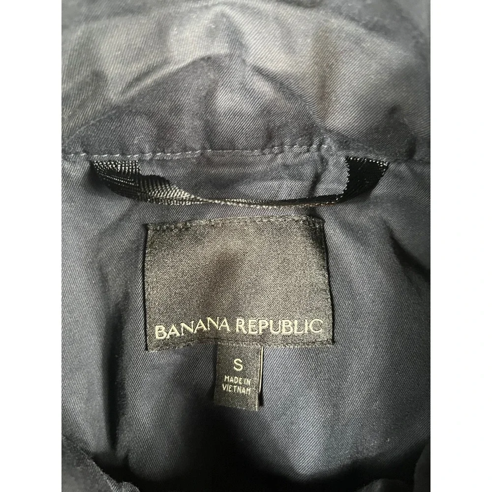 Banana Republic Mens Water Repellent Car Coat Navy Blue S/390488-00 Small